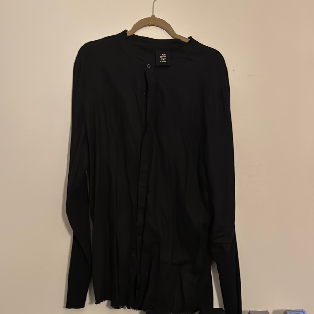 Black Button-Up Cardigan